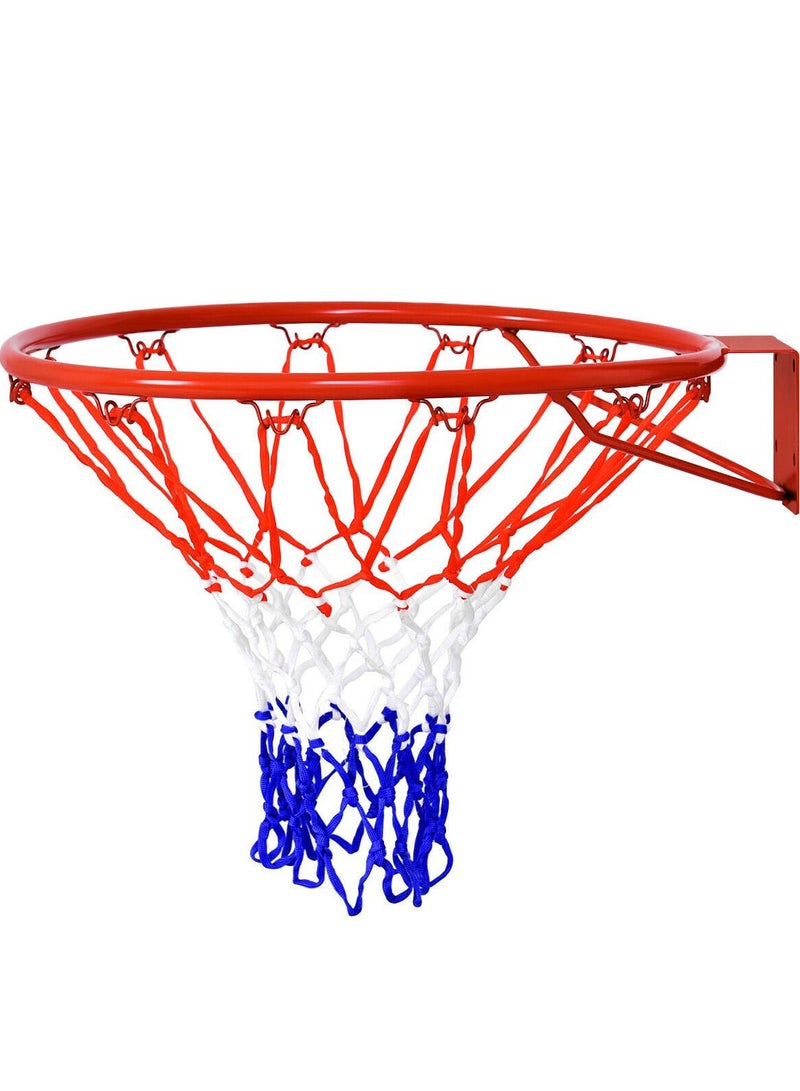 Spall Power Nylon Basketball Ring with Net , Basketball Net Replacement All Weather Basketball Net Fits Standard - Image 1