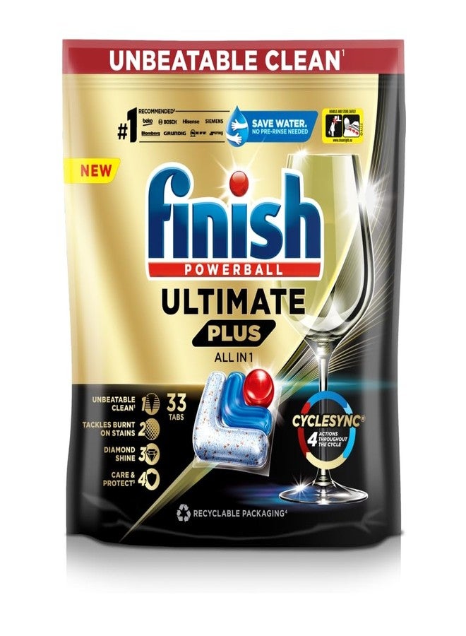 Finish Powerball Ultimate Dishwasher Tablets 33's Regular