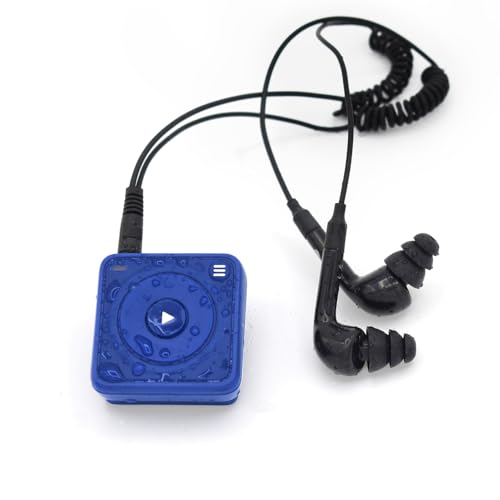 Mighty Wave Waterproof IPX7 Spotify & Amazon Music Player - Includes Waterproof Wired Headphones - Perfect for Swimming - Music + Podcasts - Image 1