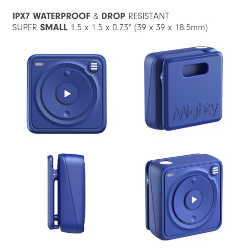 Mighty Wave Waterproof IPX7 Spotify & Amazon Music Player - Includes Waterproof Wired Headphones - Perfect for Swimming - Music + Podcasts - Image 3