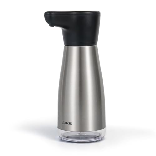 AIKE Magnetic Charging Waterproof Automatic Soap Dispenser for Liquid Soap Spot Resist Stainless Finish 14floz Model AK1337 - Image 1
