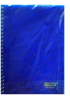PARTNER 2 Pieces A5 Single Line Strong PP Cover Spiral Note Book Blue  - Image 2