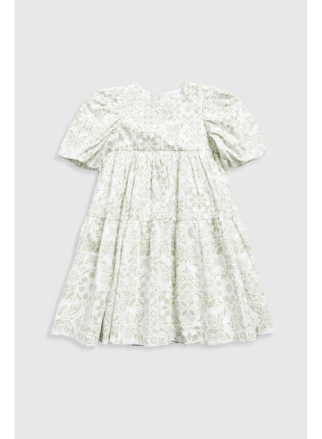 mothercare Green Woven Tiered Dress - Image 1