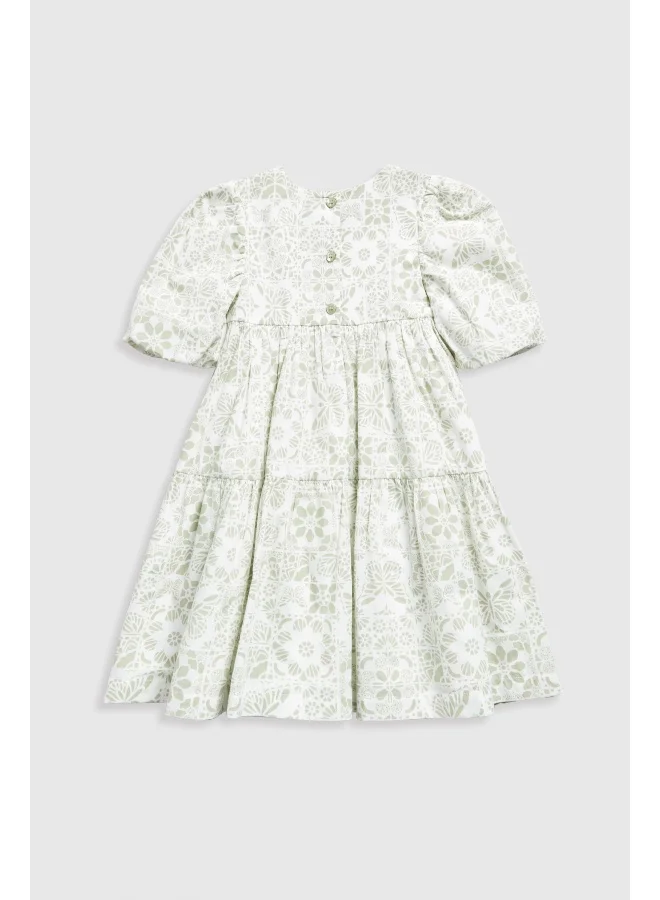 mothercare Green Woven Tiered Dress