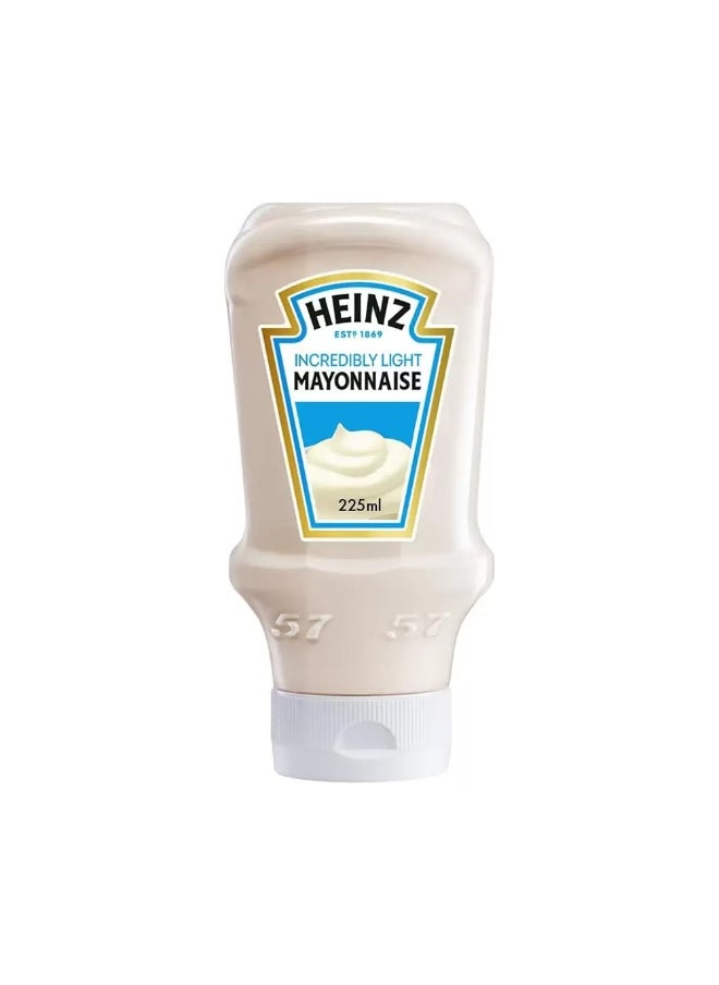 Heinz Heinz Incredibly Light Mayonnaise Squeezy Bottle- 225ml  - Image 1
