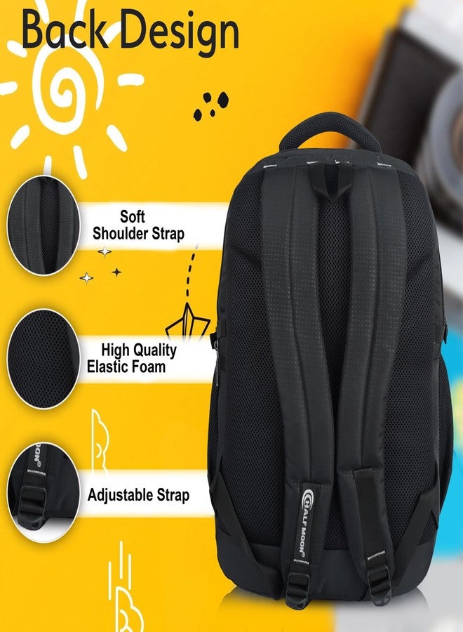 Half Moon Adventure 55L Trekking Rucksack Bag for Men Women | Hiking Travel Backpack | Water Resistant 900D Polyester | Laptop 15.6 inch | 3 Compartments | Boys Girls Outdoor Travelling College Bag - Image 3