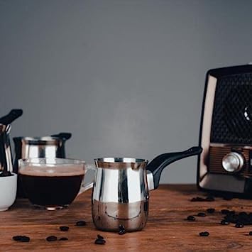 FINALITY finality Stainless Steel Milk/Coffee/Tea Warmer Pot with Non Heating Handle, Silver, 850ml  - Image 2