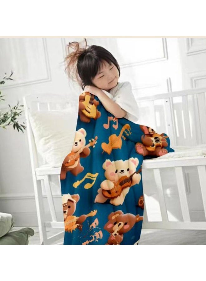 general Flannel thin blanket (warm and comfortable, suitable for sleep, gaming, dust removal and sandproof) 150cm*200cm - 1111 - Image 4