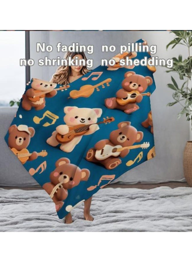 general Flannel thin blanket (warm and comfortable, suitable for sleep, gaming, dust removal and sandproof) 150cm*200cm - 1111 - Image 5