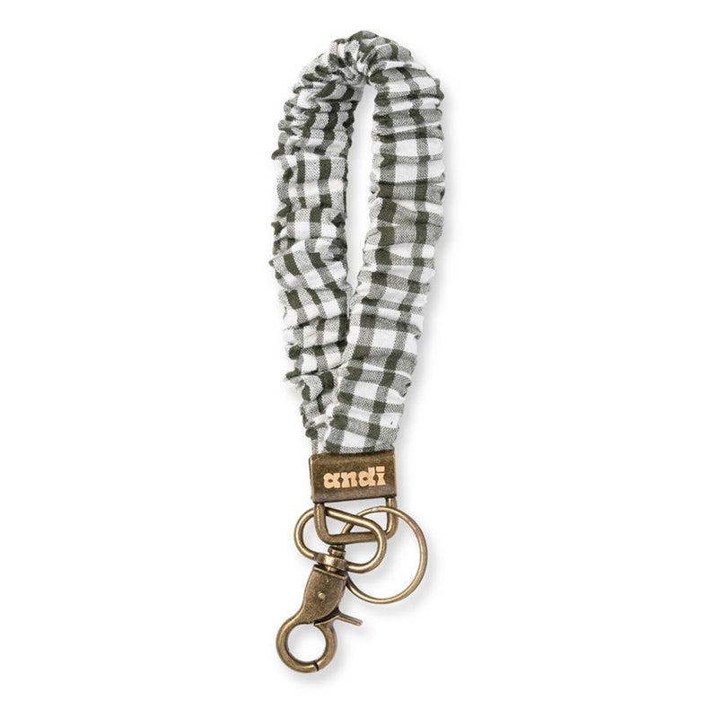 ANDI Wristlet Keychain for Women, Scrunchie Bracelet Key Ring With Clip Closure, Stretchy & Comfortable Wrist Lanyard, Key Chain For Car Keys, ID Cards (Aspen_Keychain) - Image 1