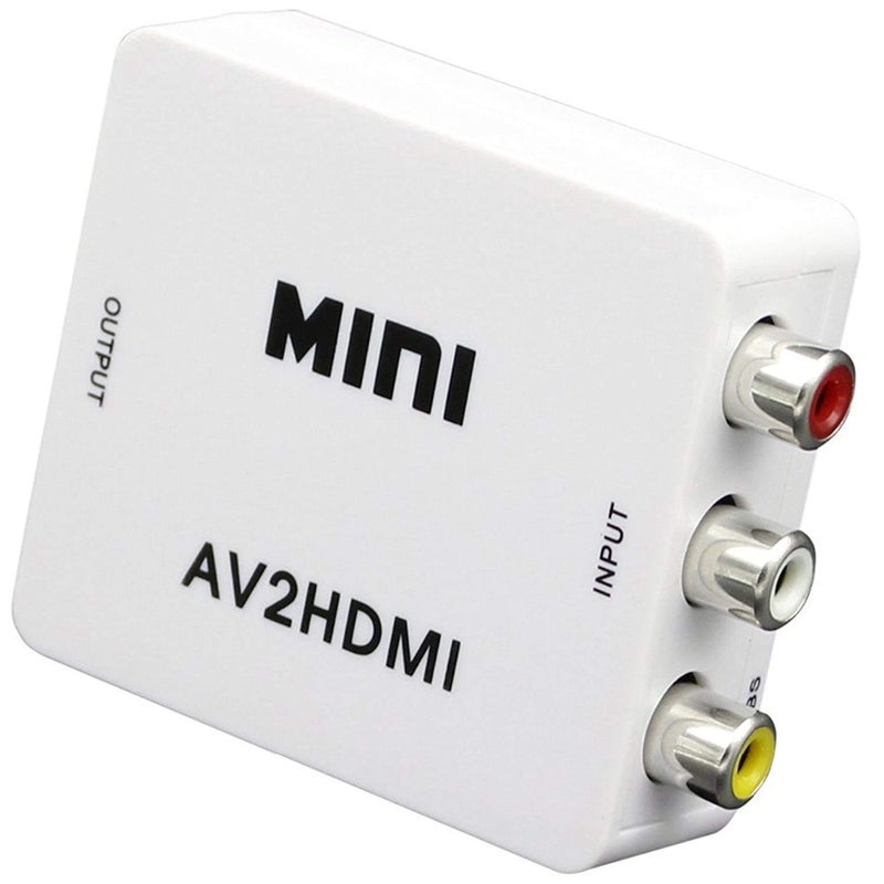 Posh Mini AV to HDMI, Full HD 1080p Mini RCA Composite CVBS AV to HDMI Video Audio Converter Adapter AV2HDMI with USB Charge Cable for PC Laptop Xbox PS4 PS3 TV (PO-MINI-AV2HDMI-0078) - Image 4