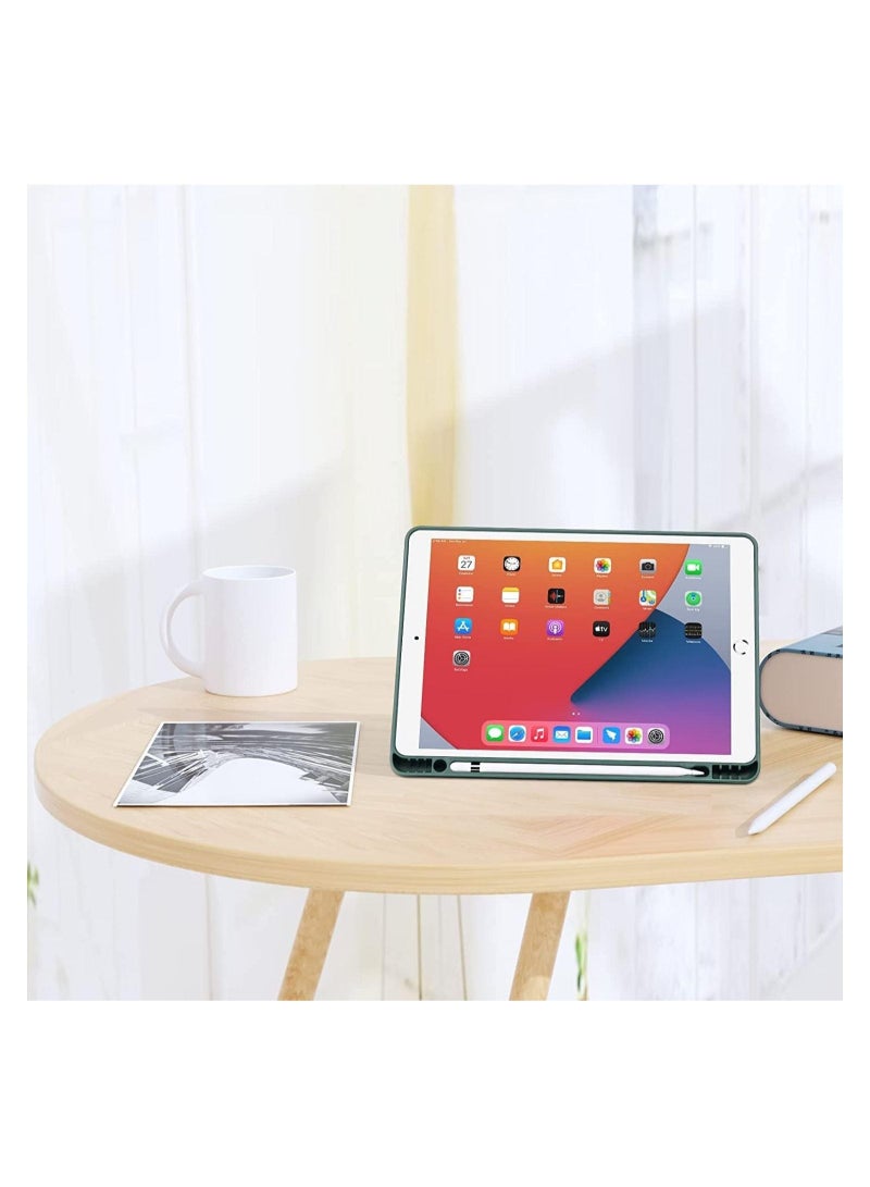 iPad 9th/8th/7th Generation case (2021/2020/2019) iPad 10.2-Inch Case with Pencil Holder [Sleep/Wake] Slim Soft TPU Back Smart Magnetic Stand Protective Cover Cases - Image 5