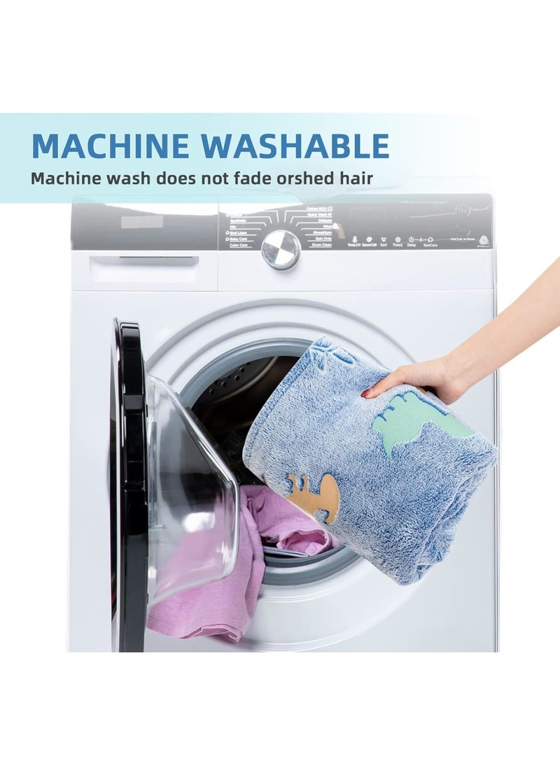 SOLARAE Glow in The Dark Blanket, Glow in The Dark Throw Dinosaur Blanket Luminous Dino Party Blanket Gifts, Super Soft Blanket for Kids Toys, 60x50 in - Image 3