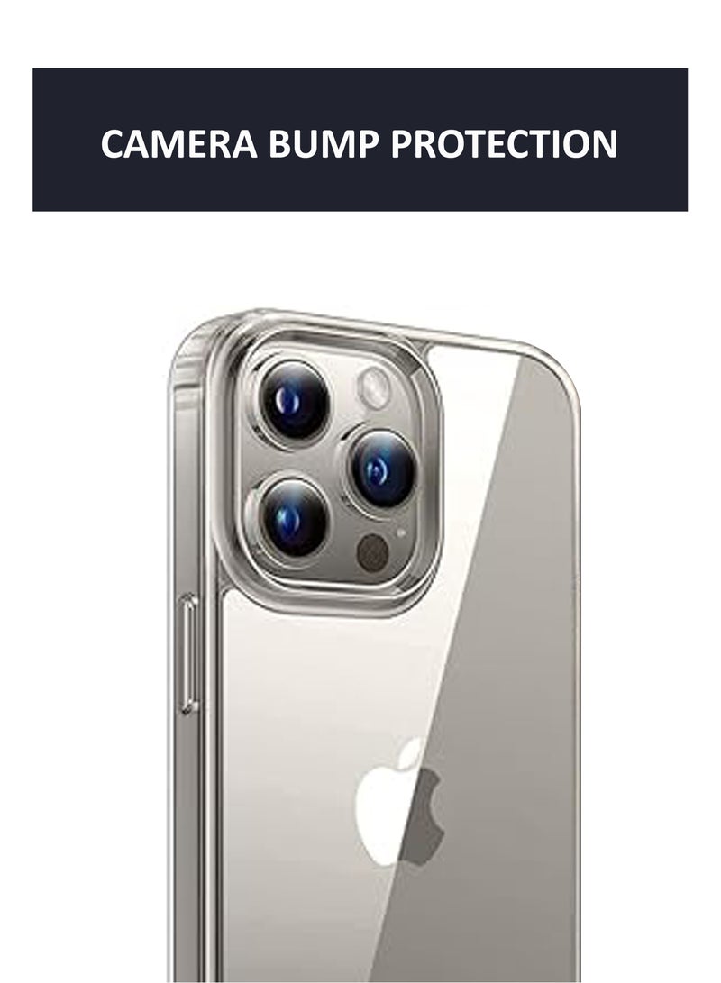 غطاء حماية من السيليكون لكامل الجسم لهاتف iPhone 15 Pro Max، شفاف - Image 2