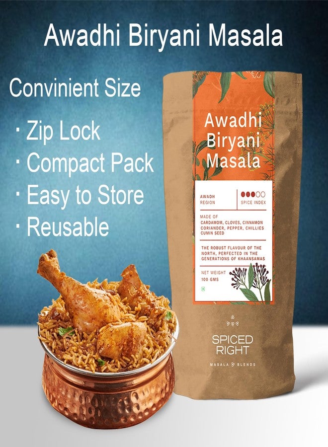 Spiced Right Awadhi Biryani Masala Powder (200g) | Authentic Flavors for Perfectly Spiced Biryani | Premium Handcrafted Spice Mix | Exquisite Indian Cuisine | Spicy and Flavorful Masala Mix - Image 4
