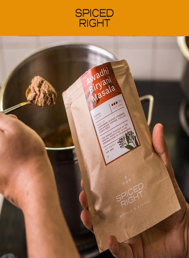 Spiced Right Awadhi Biryani Masala Powder (200g) | Authentic Flavors for Perfectly Spiced Biryani | Premium Handcrafted Spice Mix | Exquisite Indian Cuisine | Spicy and Flavorful Masala Mix - Image 3