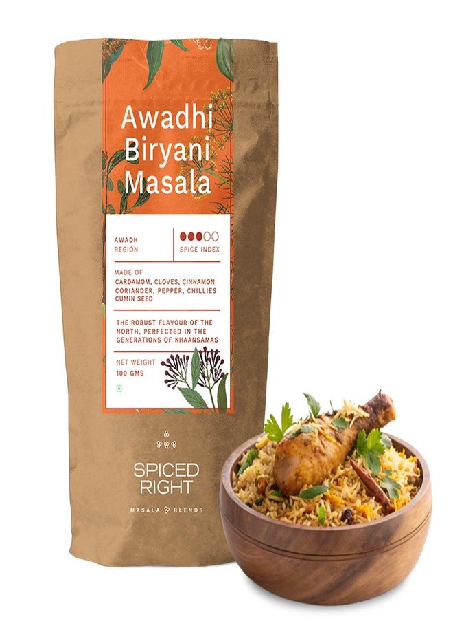 Spiced Right Awadhi Biryani Masala Powder (200g) | Authentic Flavors for Perfectly Spiced Biryani | Premium Handcrafted Spice Mix | Exquisite Indian Cuisine | Spicy and Flavorful Masala Mix - Image 2
