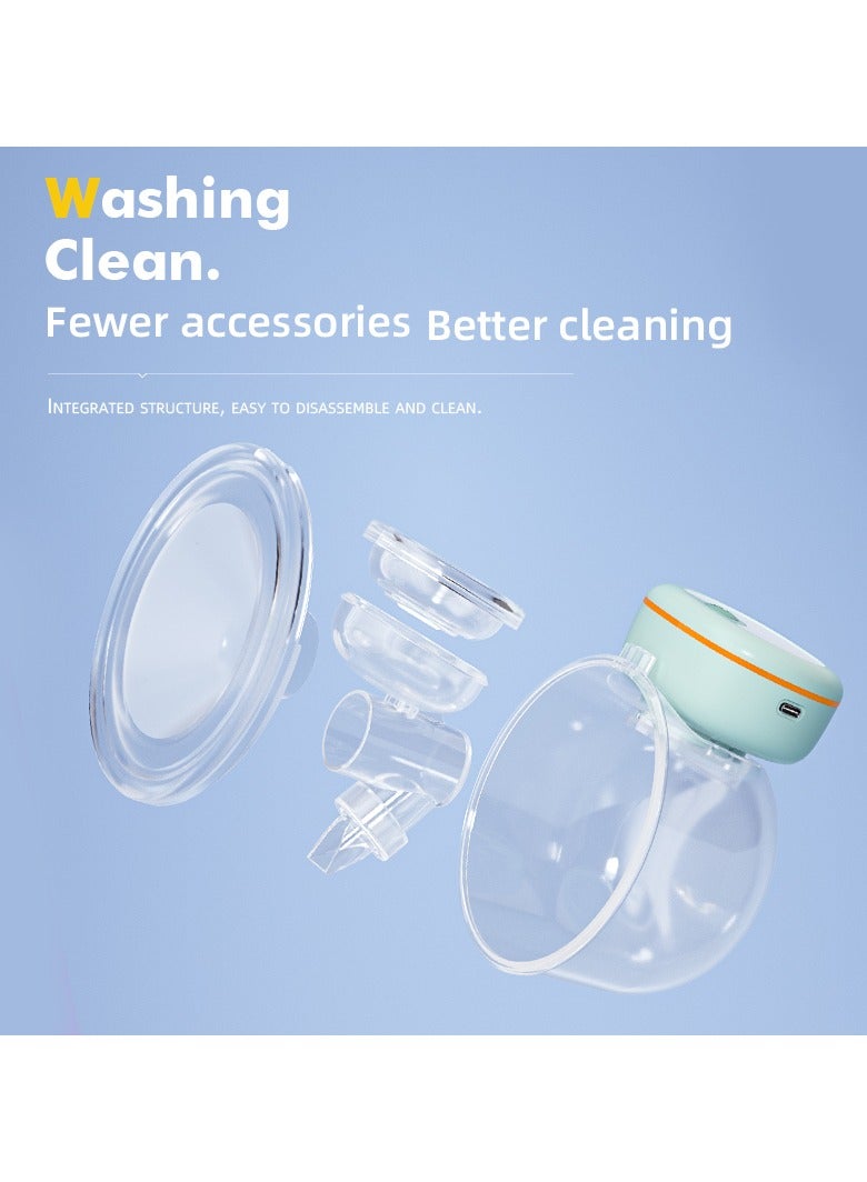 ألتوموم مضخة يمكن ارتداؤها، مضخة رضاعة كهربائية بشاشة رقمية، تصميم مضاد للانعكاس، صغيرة خفيفة الوزن، بدون استخدام اليدين وتشغيل بسيط، بطارية 1500 مللي أمبير في الساعة، 3 أوضاع و9 تروس 129 × 118 × 117 ملم - Image 2