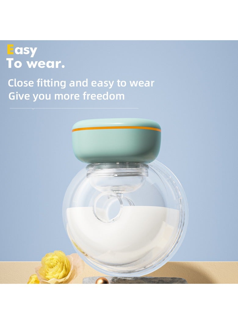 ألتوموم مضخة يمكن ارتداؤها، مضخة رضاعة كهربائية بشاشة رقمية، تصميم مضاد للانعكاس، صغيرة خفيفة الوزن، بدون استخدام اليدين وتشغيل بسيط، بطارية 1500 مللي أمبير في الساعة، 3 أوضاع و9 تروس 129 × 118 × 117 ملم - Image 3