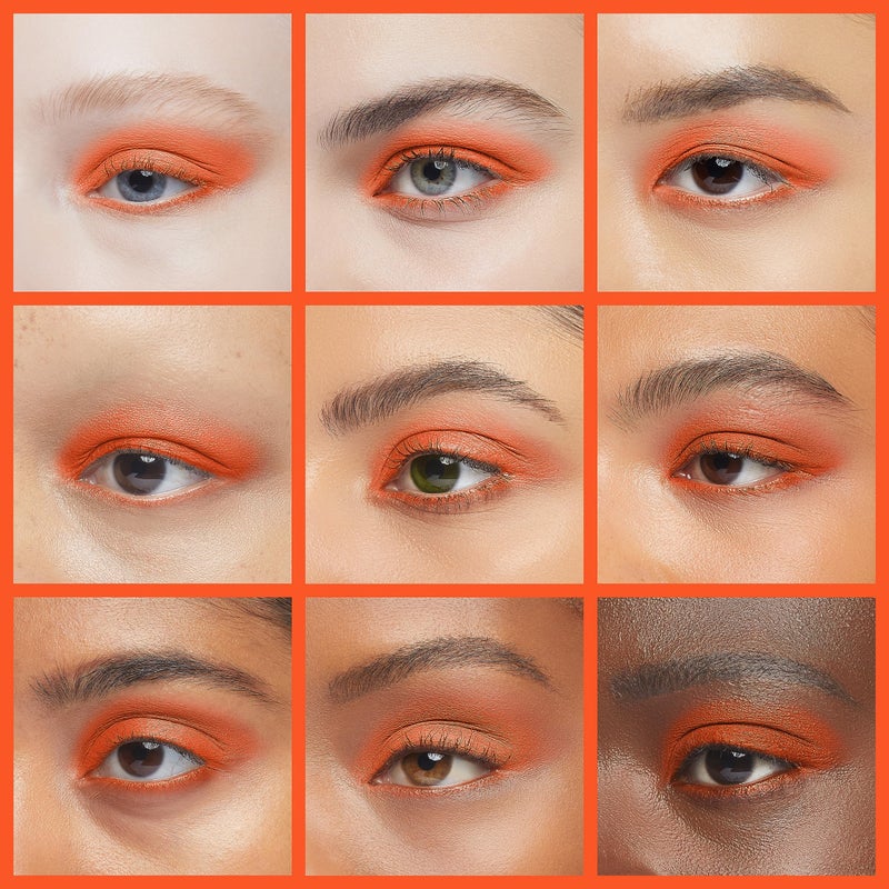 IS'MINE Single Orange Matte Eyeshadow Powder Palette High Pigment, Longwear, Intense Color Best Orange Eyeshadow - Image 4