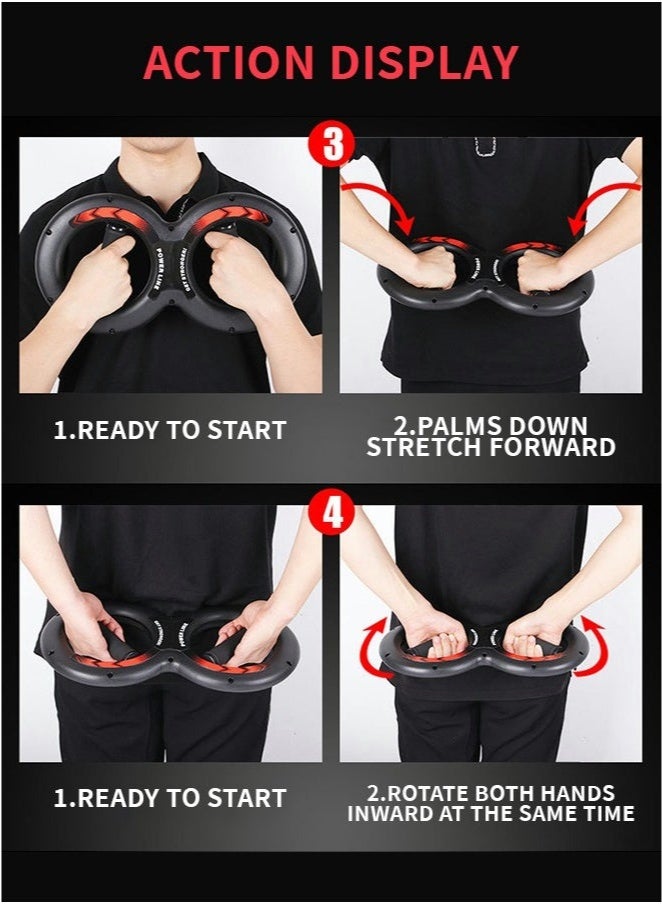 gogolove Wrist Grip Strength Trainer, Spinning Burn Muscle Training, Gym Multifunctional Hand and Forearm Trainer, Gripper Exerciser Strengthener for Arm and Full Body Muscle Training, 10KG - Image 4