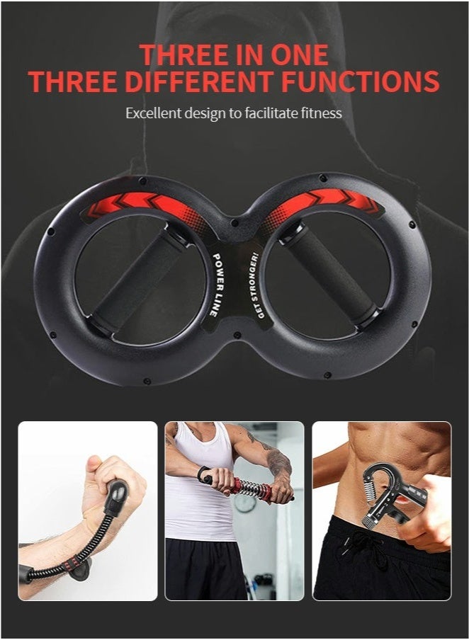 gogolove Wrist Grip Strength Trainer, Spinning Burn Muscle Training, Gym Multifunctional Hand and Forearm Trainer, Gripper Exerciser Strengthener for Arm and Full Body Muscle Training, 10KG - Image 2