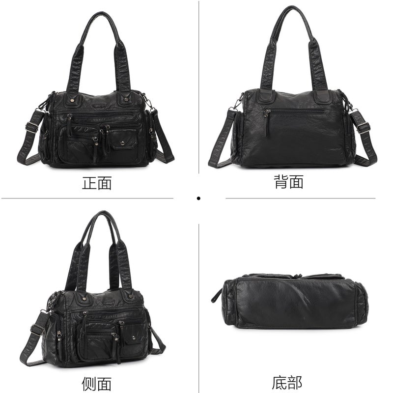 Y2K Retro Soft Leather Shoulder Bag - Image 3