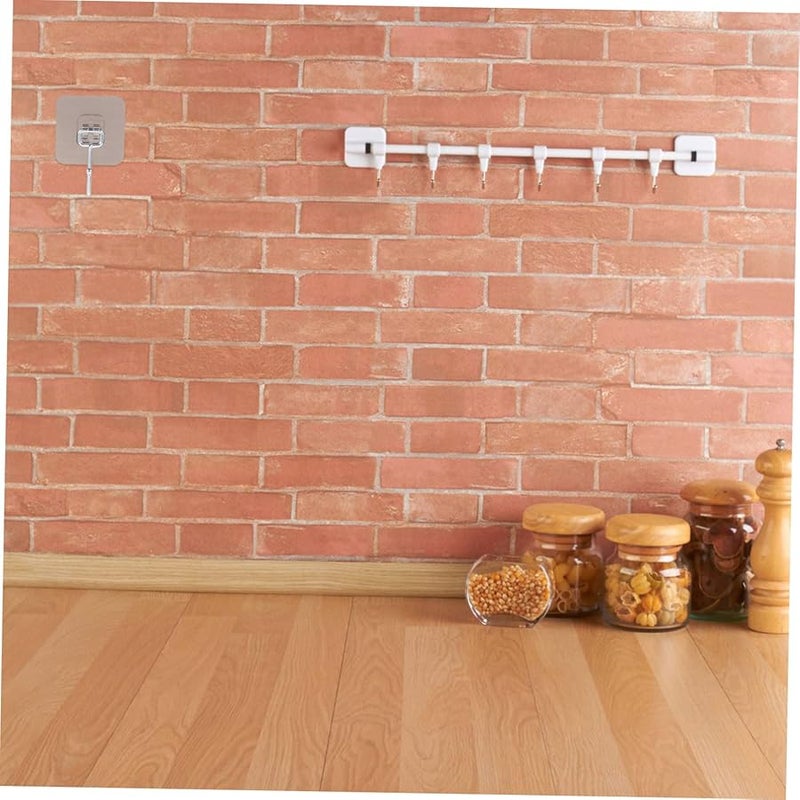 2 Pack Self Adhesive Heavy Duty Hooks Transparent No Drill Wall Hangers for Clothes Coats Hats Accessories - Image 5