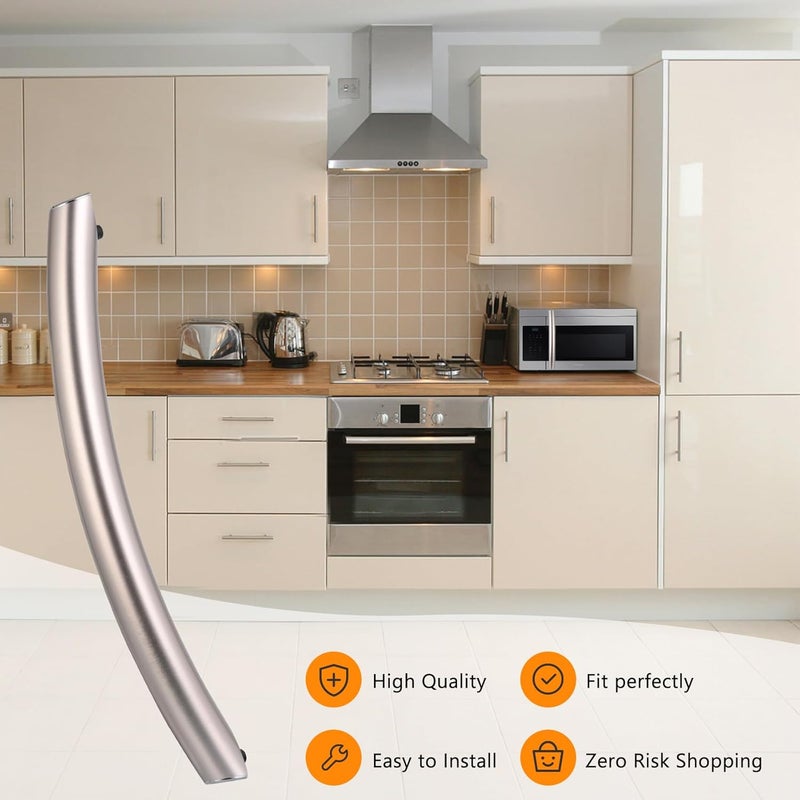Aooashet Upgraded ME16A4021AS Microwave Door Handle，DE94-04313F Compitable with sam-Sung ME16A4021AS Microwave, Especially for ME16A4021AS/AA Microwave Oven Door Handle Replacement, Alloy Material - Image 3