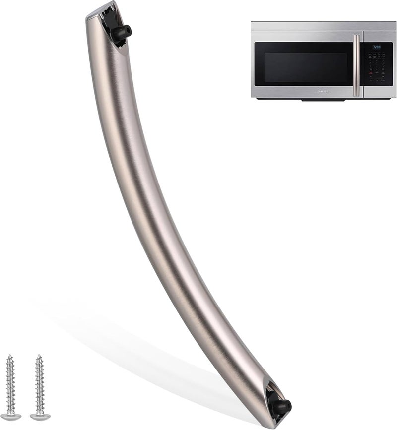 Aooashet Upgraded ME16A4021AS Microwave Door Handle，DE94-04313F Compitable with sam-Sung ME16A4021AS Microwave, Especially for ME16A4021AS/AA Microwave Oven Door Handle Replacement, Alloy Material - Image 1