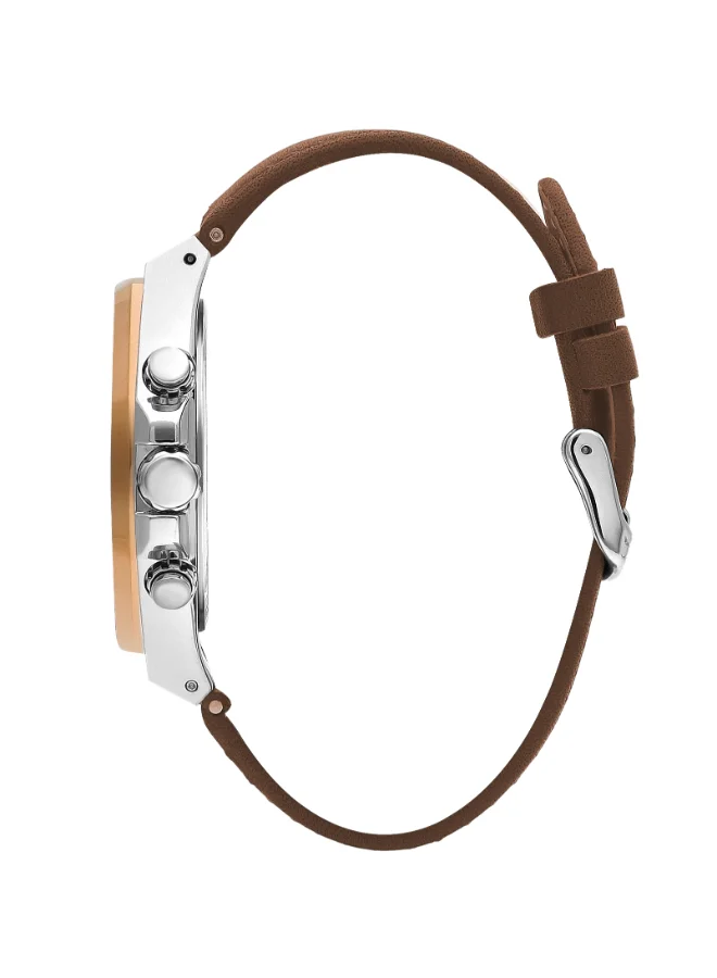 Lee Cooper Men's Leather Multi Function Watch LC07983.594 - 46 mm