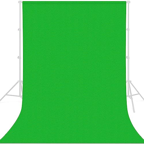 Hanumex® 8x12-feet Green Screen Backdrop is Perfect for Photography and Streaming Gaming. It is Made of Polyester Cloth and is Virtual Green Background Sheet for Zoom Meetings. - Image 1