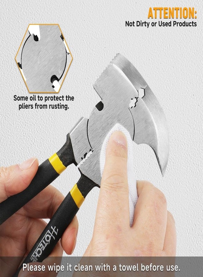 Hoteche 10.5 Inch Fencing Pliers Cr-V Steel Multi-Purpose Fence Tool Heavy Duty Hammerhead Pliers - Image 4