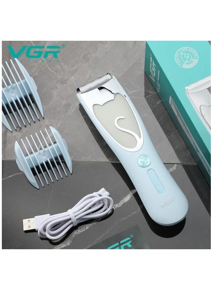 VGR V-203 Professional Dog Clippers 2 Speeds Low Noise High Power Dog Trimmer for Small Large Dogs Cats Pets with Thick and Heavy Coats IPX7 Waterproof 150 Runtime - Image 2