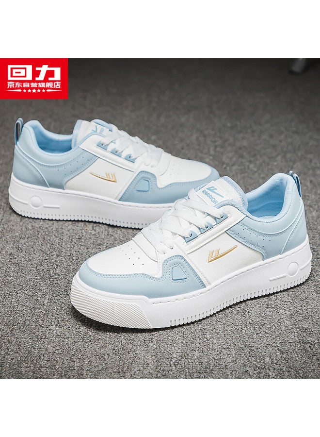 Warrior Official Men's Shoes Autumn Casual Sneakers Soft Lightweight White Light Blue Size 44