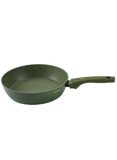 PERFECT KITCHEN 7pc Cookware Set Die Cast Granite Coated With Silicomn Led And RemovableHandles Green - 3 Casserole ( 24CM, 16CM, 28CM And FryPan 28CM) With 3 Lids  - Image 5