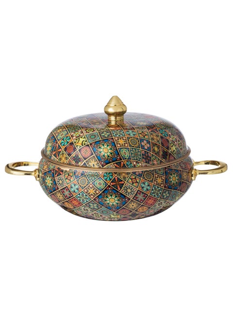 Indian-made food container with elegant colors and design, capacity 3.5 L