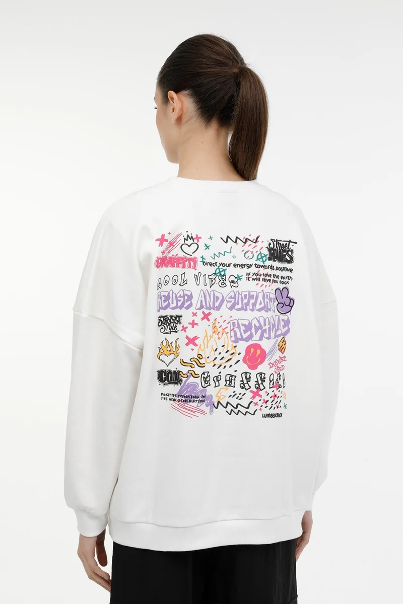 LUMBERJACK Wl Tina-B 16ES213 3pr Ecru Women's Sweatshirt