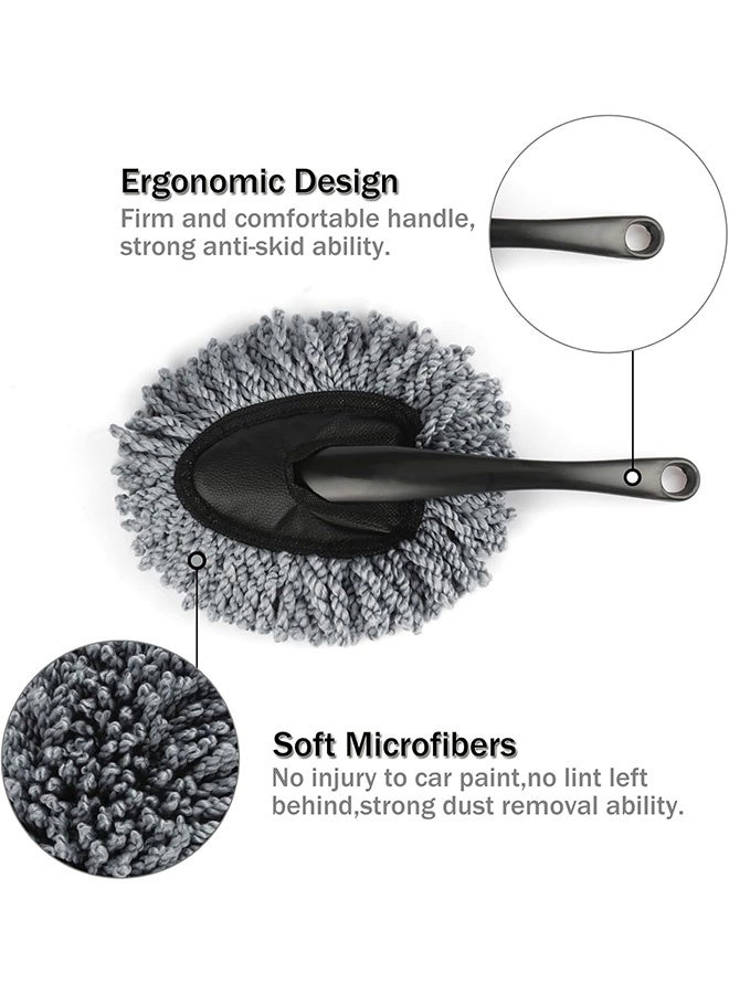 Quantum 2 PCS Duster Brush, Mini Microfiber Car Dash Duster Brush, Multi-Functional Car Cleaning Brush for Car Cleaning Home Kitchen Computer Cleaning Brush Dusting Tool - Image 3