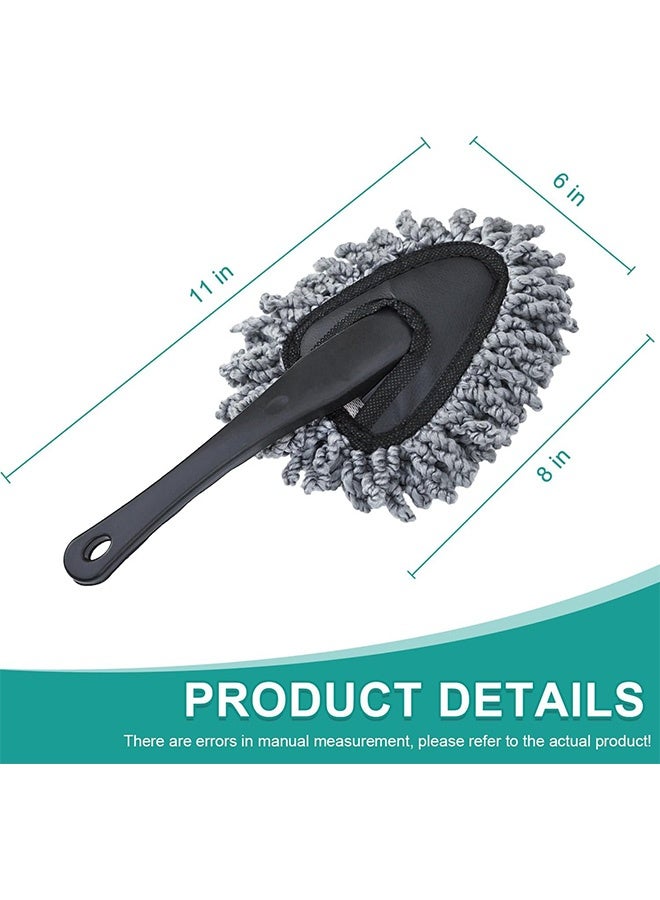 Quantum 2 PCS Duster Brush, Mini Microfiber Car Dash Duster Brush, Multi-Functional Car Cleaning Brush for Car Cleaning Home Kitchen Computer Cleaning Brush Dusting Tool - Image 2