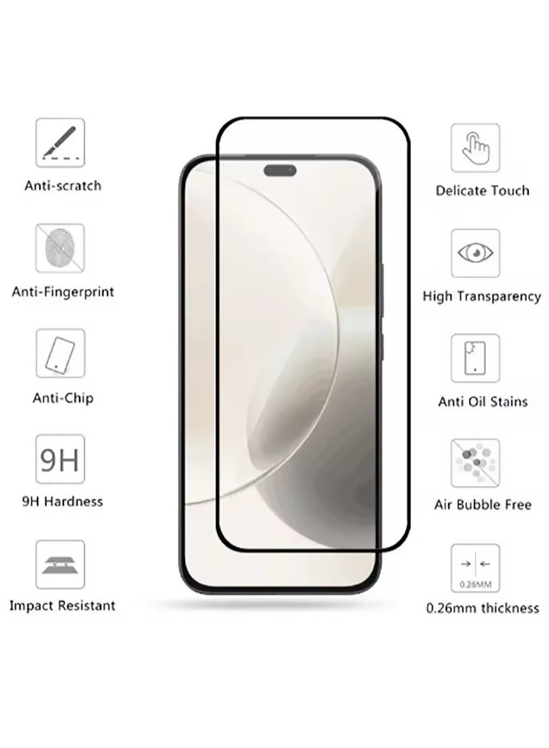 1 Pack Compatible with Honor 400 lite Screen Protector,Full Coverage 9H Tempered Glass Film,HD Clear Scratch Resistant,Bubble-Free for Honor 400 lite Screen Protector - Image 2