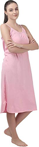 BLAZON Women's Cotton Hosiery Solid Maxi Sublime Night Dress (13005 Cosmic_Pink_01_L_Cosmic Pink_L) - Image 5