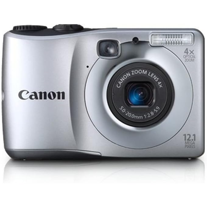 Canon Powershot A1200 12.1 MP Digital Camera with 4x Optical Zoom (Silver) (OLD MODEL) (Renewed) - Image 2