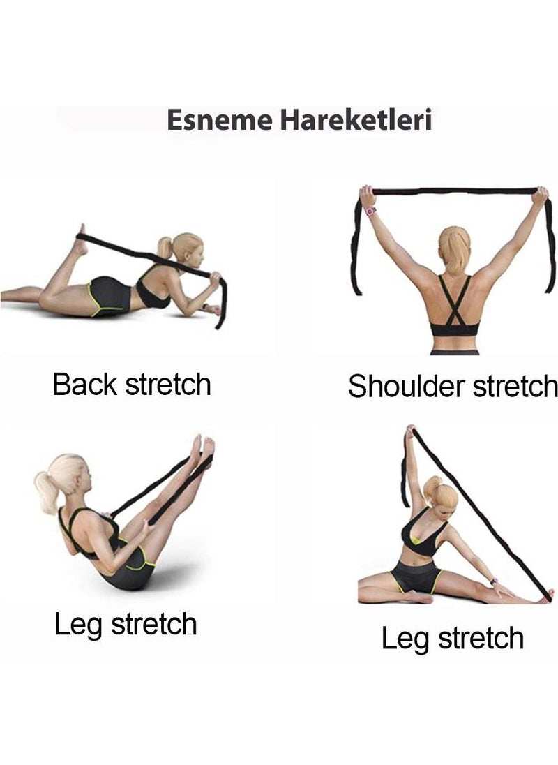 Technosmart 8 Different Level Resistance Bands Sports Exercise Aerobics Pilates Squat Band Fitness Yoga  - Image 3
