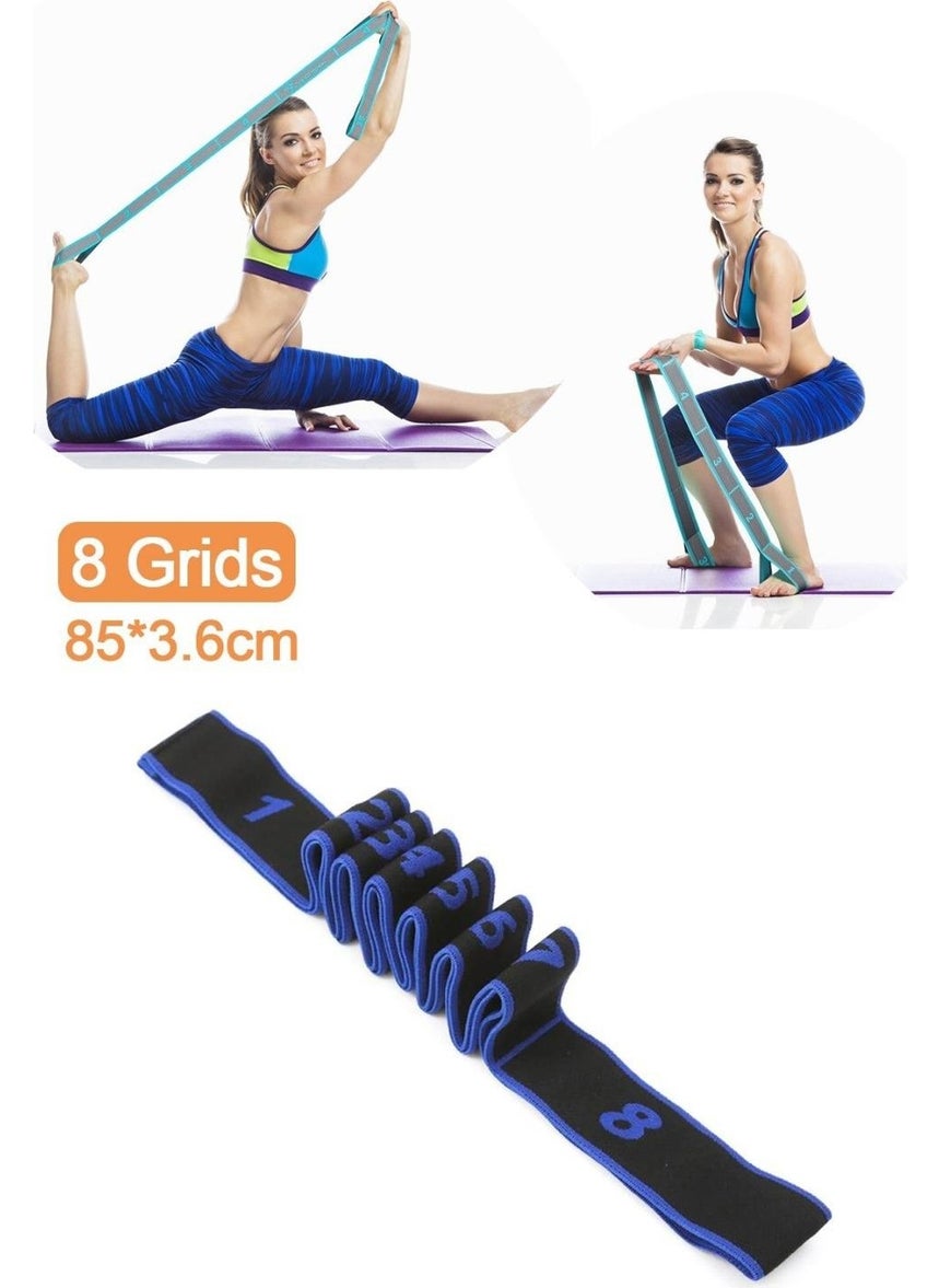 Technosmart 8 Different Level Resistance Bands Sports Exercise Aerobics Pilates Squat Band Fitness Yoga  - Image 2