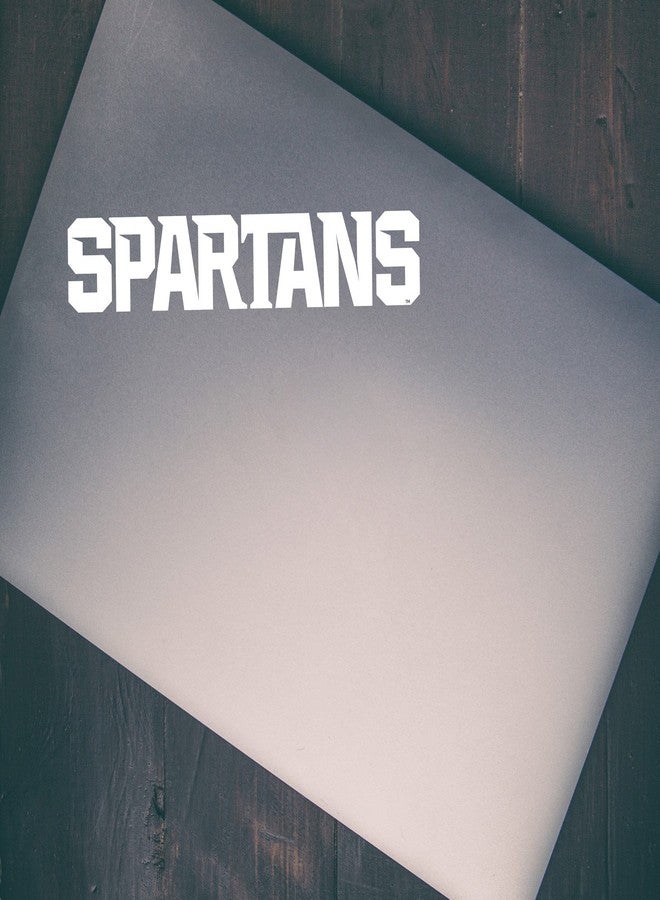Nudge Printing Michigan State University Sticker MSU Spartans Athletic Font Decal Heavy Duty Officially Licensed NCAA Window Vinyl Car Decal for Windows, Laptops, Water Bottles, or Coolers (White Spartans) - Image 3