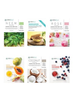 MIRABELLE COSMETICS KOREA Mirabelle Cosmetics Normal Skin Facial Sheet Mask (Pack Of 6)  - Image 1