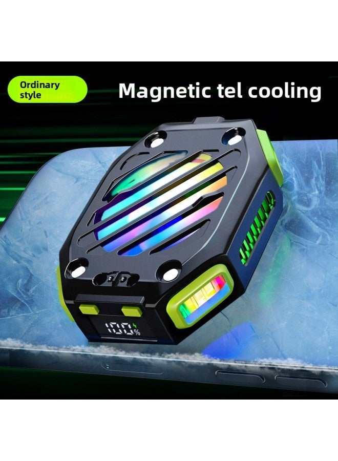 X111 Charging Mobile Phone Radiator Semiconductor Refrigeration Back Clip Mute External Battery Fast Cooling-Color:X111 [without Battery]]  - Image 1