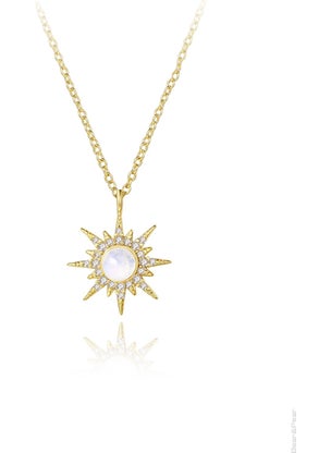 Pole Star Opal Stone Gold Women's Stainless Steel Necklace - pzsku/ZCA20B5D2366E36F7DDE3Z/45/_/1730621674/509a6231-bb7e-4c17-adf2-45e14127d932