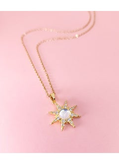 Pole Star Opal Stone Gold Women's Stainless Steel Necklace - pzsku/ZCA20B5D2366E36F7DDE3Z/45/_/1730621676/19e40d63-fe84-48bb-91e3-db0fd234073a